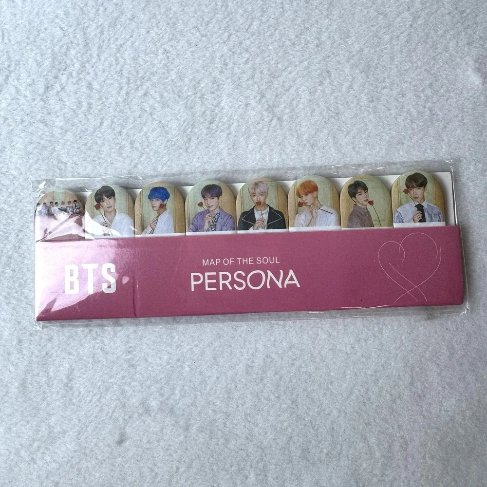 BTS Map Of The World Persona Sticky Notes Bookmarks Rose Photos Tabs